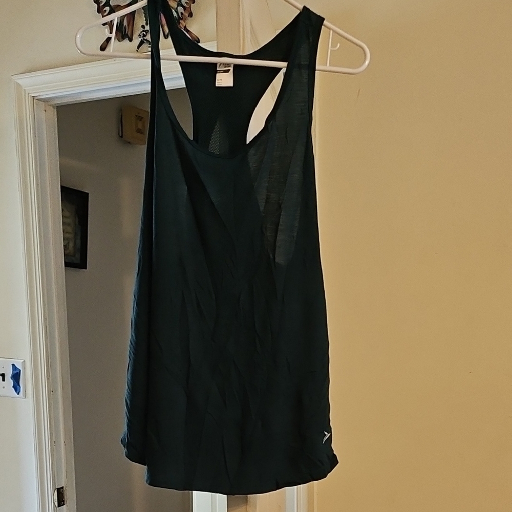Old Navy Women's Dark Green Racer Tabk Top